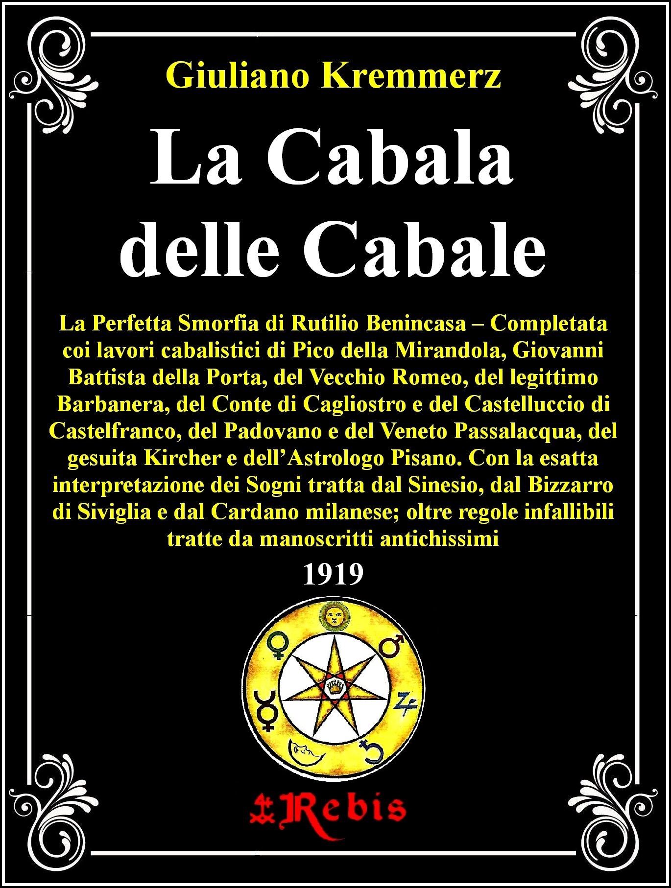 copertina cabala delle cabale A